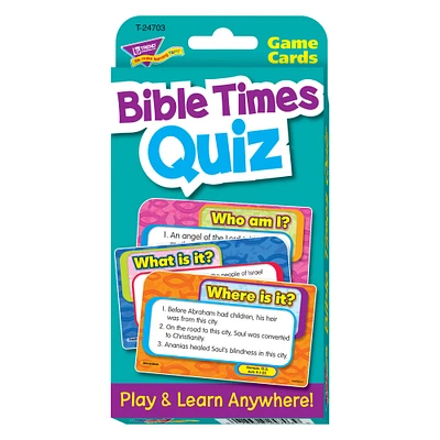 Trend Enterprises® Bible Times Quiz Game Cards, 6 Sets