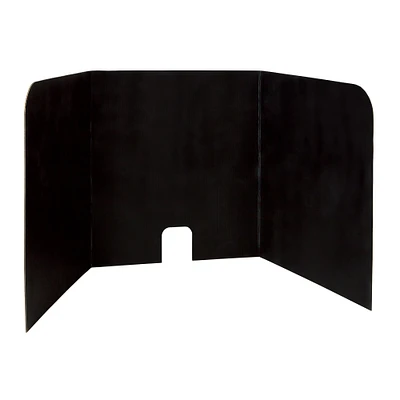 Black Computer Lab Privacy Board, 4 Pack