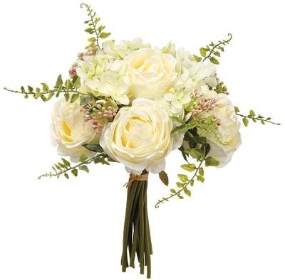 White & Green Peony Rose & Sweetpea Bouquet