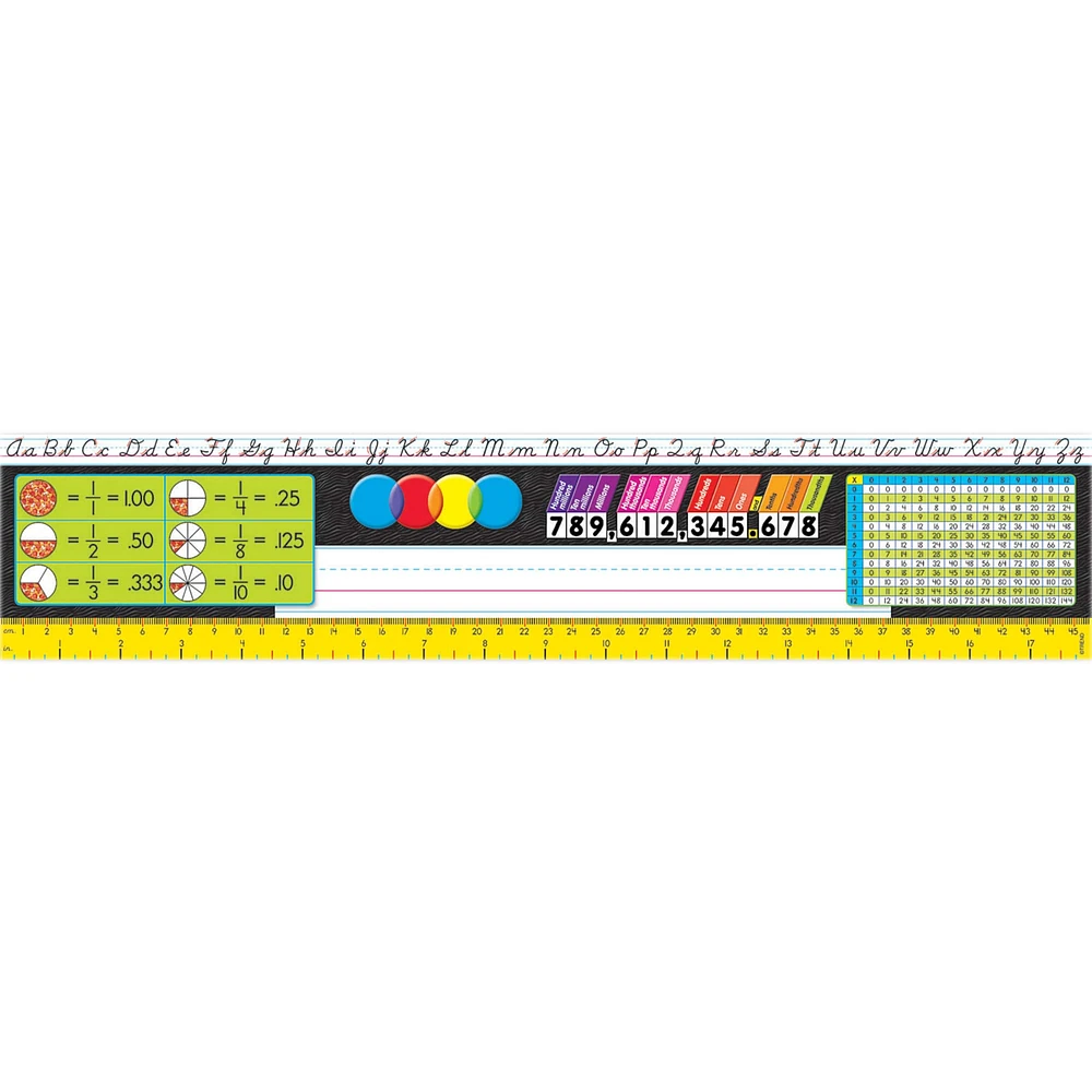 Trend Enterprises® Desk Toppers® 3.75" x 18" Grades 3-5 Modern Reference Name Plates, 3 Pack Bundle