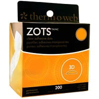 12 Pack: Therm O Web Zots™ Clear Adhesive 3D Dots