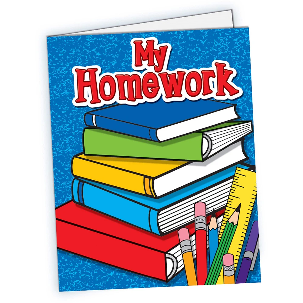 My Homework Pocket Folder, 10 Count