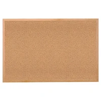 Ghent Wood Frame Natural Corkboard, 24" X 36"