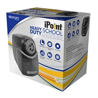 Westcott® iPoint Black & Gray 8.25" x 5.75" Heavy Duty School Sharpener