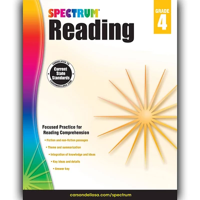 Spectrum® Reading Workbook, Grade 4