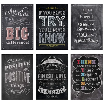 Inspire U Chalk Posters Pack, 6 Posters