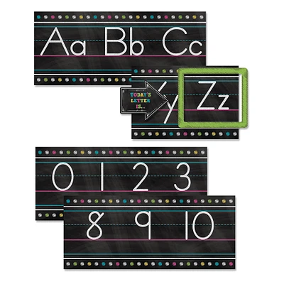 Carson-Dellosa™ Chalkboard Brights Alphabet Line Bulletin Board Set