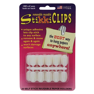 36 Packs: 20 ct. (720 total) StikkiCLIPS® White Clips