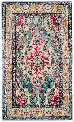 Monaco Border Medallion 3' X 5' Area Rug