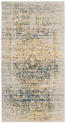 Evoke Distressed Medallion 2'-2" X 4' Area Rug