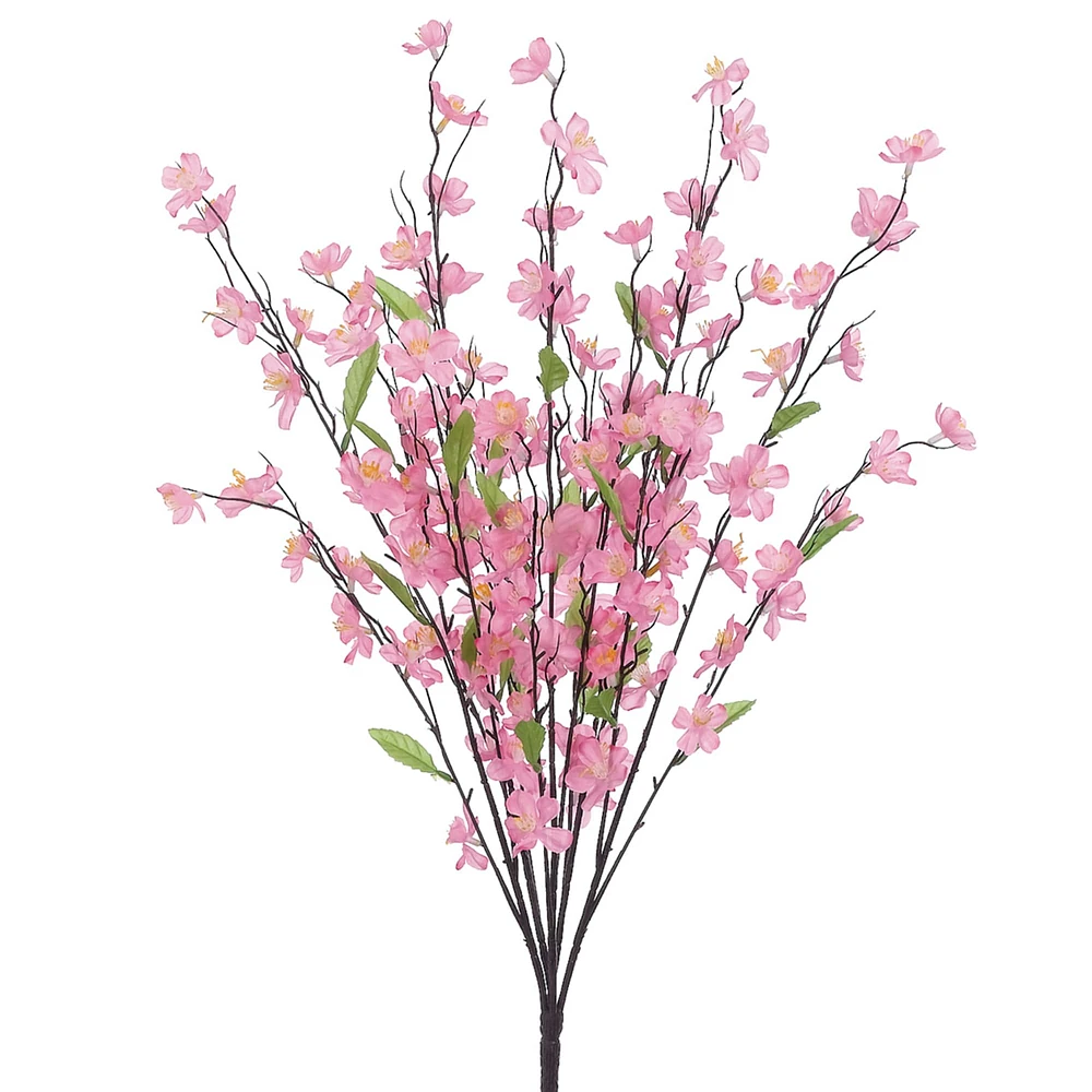 27" Cherry Blossom Bush, Pink & White