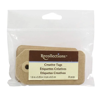 Kraft Creative Tags By Recollections®, 25 Pack