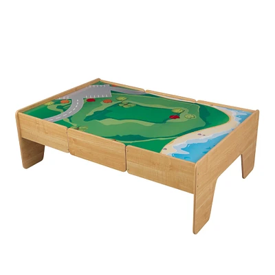 KidKraft Natural Wooden Train Table