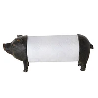 Resin Pig Paper Towel Holder