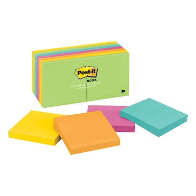 Post-it® Jaipur Collection Notes, 3" x 3", 14 Pads