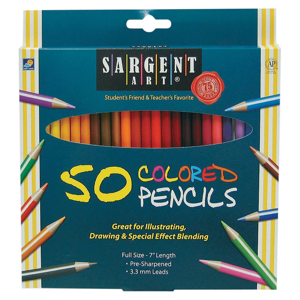 Sargent Art® Colored Pencils, 3 Boxes of 50 Colors