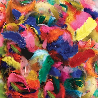 4 Packs: 12 ct. (48 total) Hot Colors Feather Fluffs, 14g