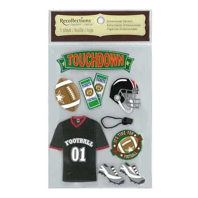 Football Dimensional Stickers by Recollections™