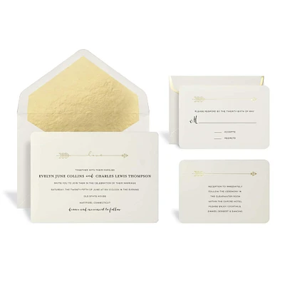 Gold Arrow Wedding Invitation Kit By Celebrate It™