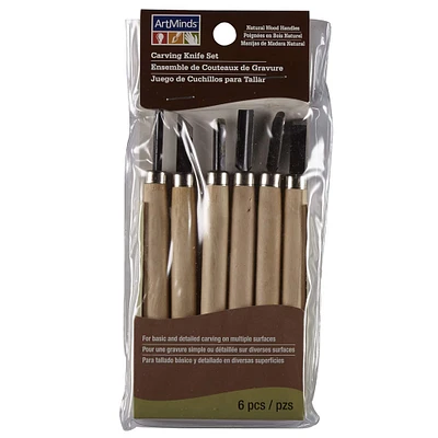 6 Packs: 6 ct. ( total) Wood Carving Knife Set by ArtMinds