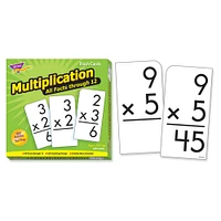 Trend Enterprises® 3” x 6” Multiplication Math 0-12 All Facts Skill Drill Flash Cards