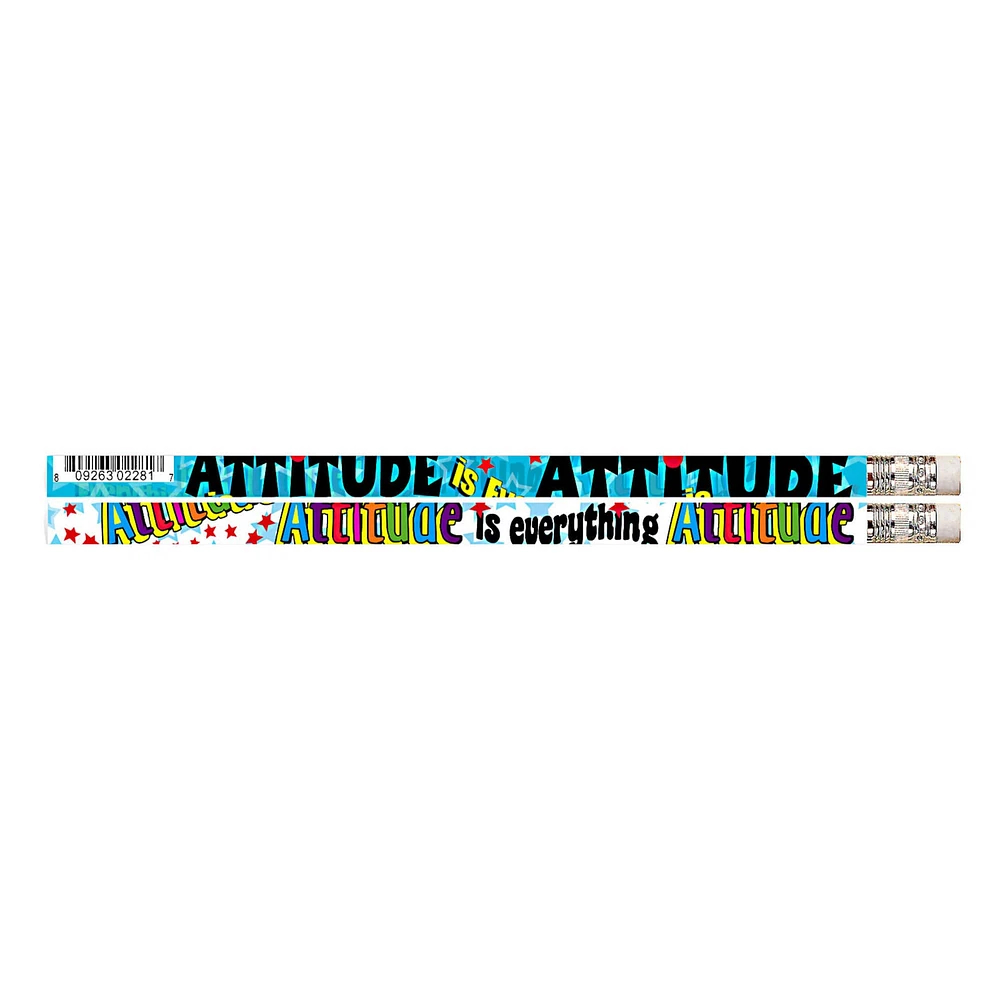 Attitude Is Everything Motivational Pencils, 12 Dozen