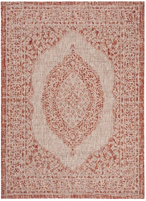 Courtyard Medallion 4' X 5'-7" Area Rug