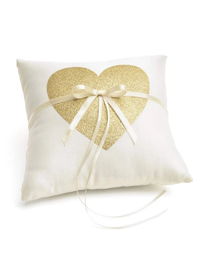 Gartner Studios® Glitter Heart Ring Bearer Pillow