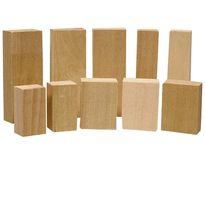 6 Pack: 10 Piece Basswood Whittler's Kit by Make Market®