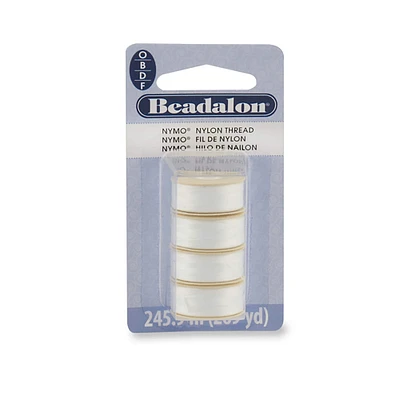 Beadalon® Nymo® Nylon Threads, Assorted White