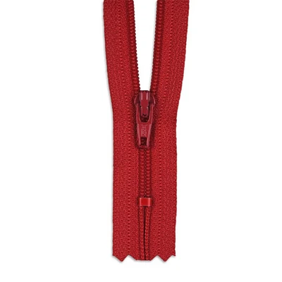 YKK 14" Hot Red #3 Closed End Zipper