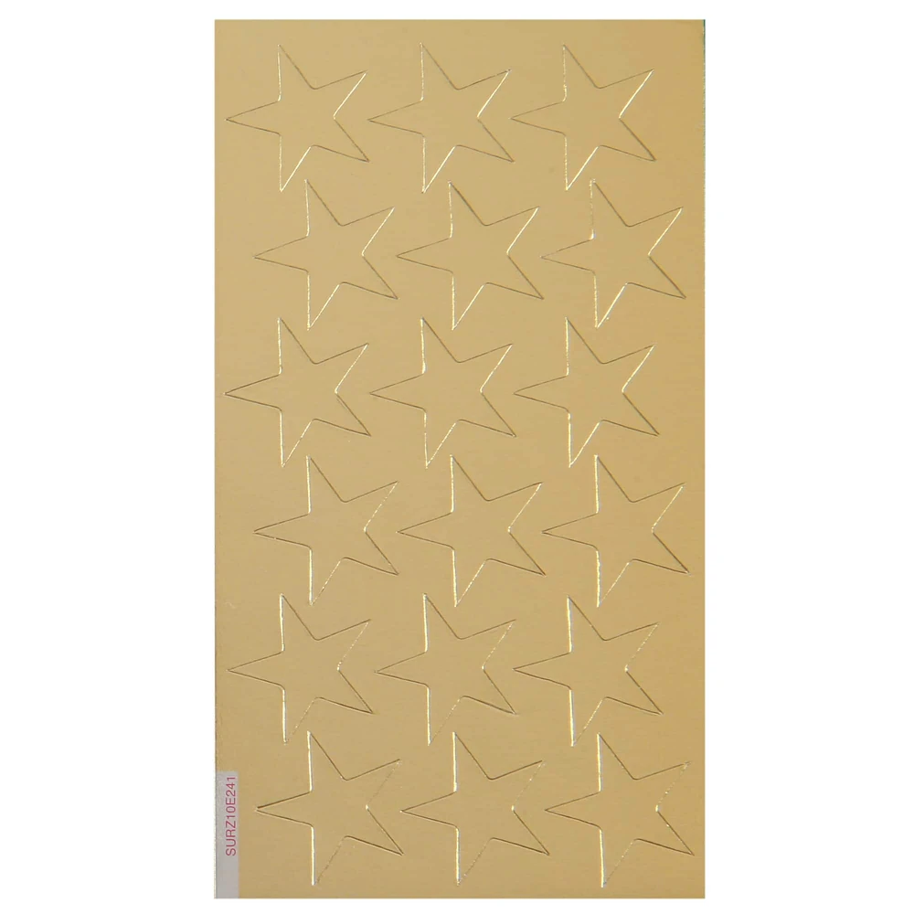 Eureka® 3/4" Gold Presto-Stick Foil Star Incentive Stickers, 12 Pack Bundle