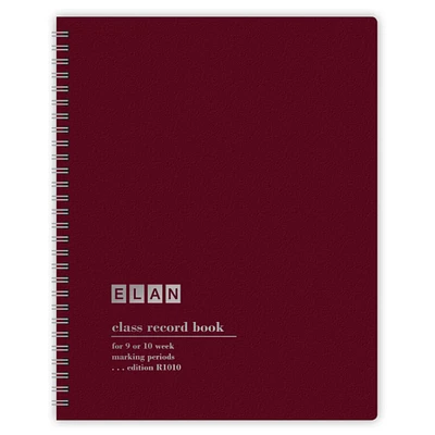 50 Student Names Class Record Book, 9-10 Weeks, Pack of 4