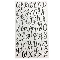 Black Hand Script Alphabet Stickers by Recollections™