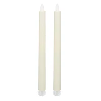 iFlicker Ivory LED Taper Candle Set by Ashland®