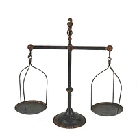 Decorative Metal Scale with Bird Finial