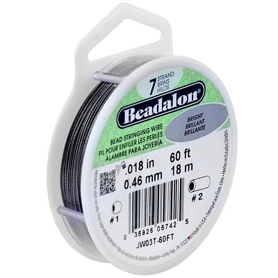 Beadalon® 0.46mm Bright 7 Strand Bead Stringing Wire