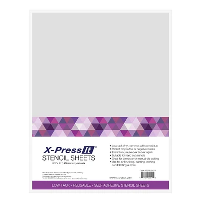 X-Press It® Stencil Sheets, 8.5" x 11"