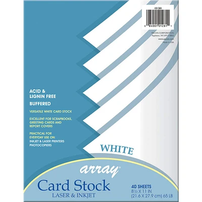 Array® White Card Stock, 6 Packs