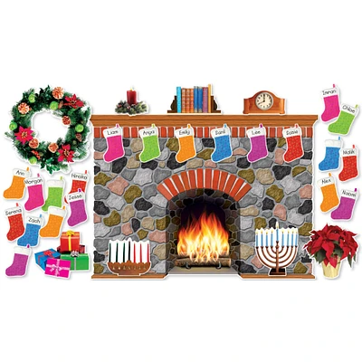 Scholastic® Holiday Hearth Bulletin Board Set