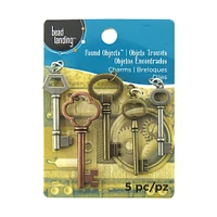 Found Objects™ Multicolor Key Charms by Bead Landing™