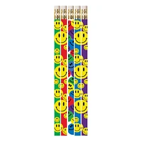 Happy Face Assorted Motivational Pencils, 12 Dozen