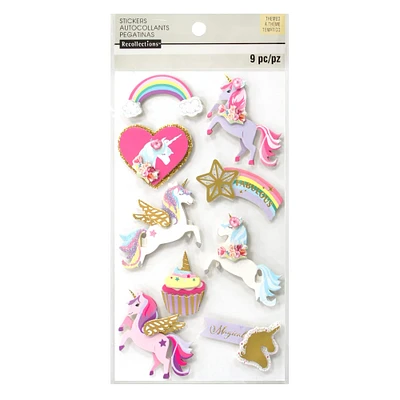 Unicorn Dimensional Stickers By Recollections™