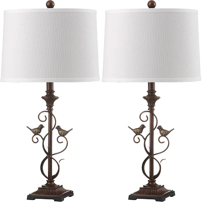 Birdsong Table Lamp Set in Oil-Rubbed Bronze