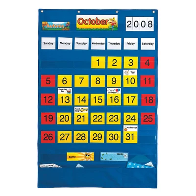 Calendar Pocket Chart, 25.5" x 38.25"
