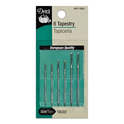 9 Tapestry Hand Needles - Size 18/22