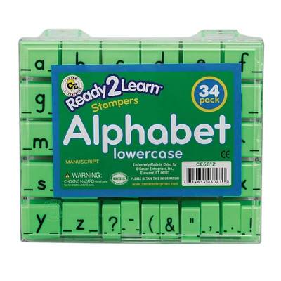 12 Pack: Ready2Learn™ 1" Lowercase Manuscript Alphabet Stamp Set