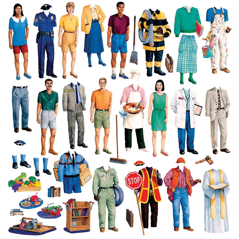 Little Folks Visuals: Community Helpers Flannel Board Set