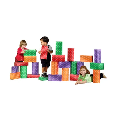 ImagiBRICKS™ Giant Rainbow Building Block Set, 24 pcs