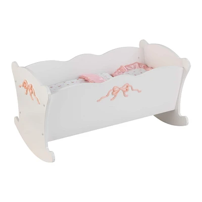 KidKraft Tiffany Bow Lil' Doll Cradle with Bedding
